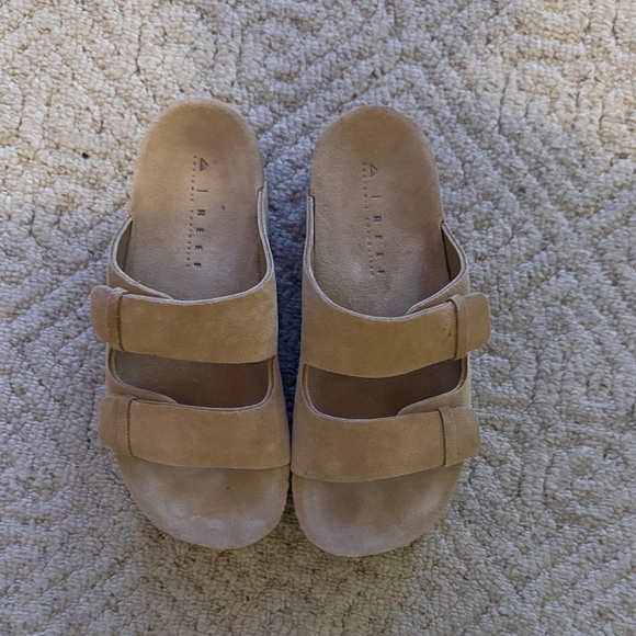 Reef Shoes - Reef Beige Double Strap Platform Sandals